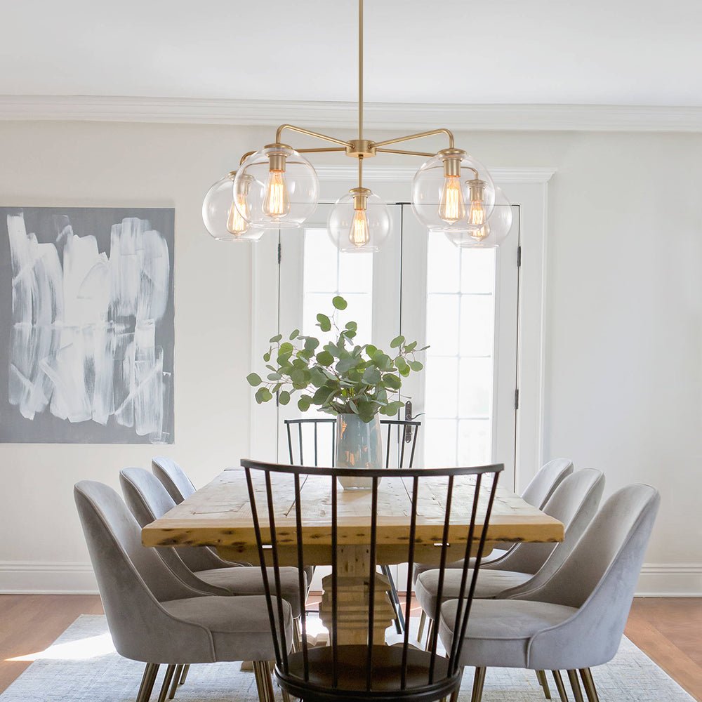 Freyza | Sifuli Modern Glass Glass Chandelier – Modern Dining Room Living Room