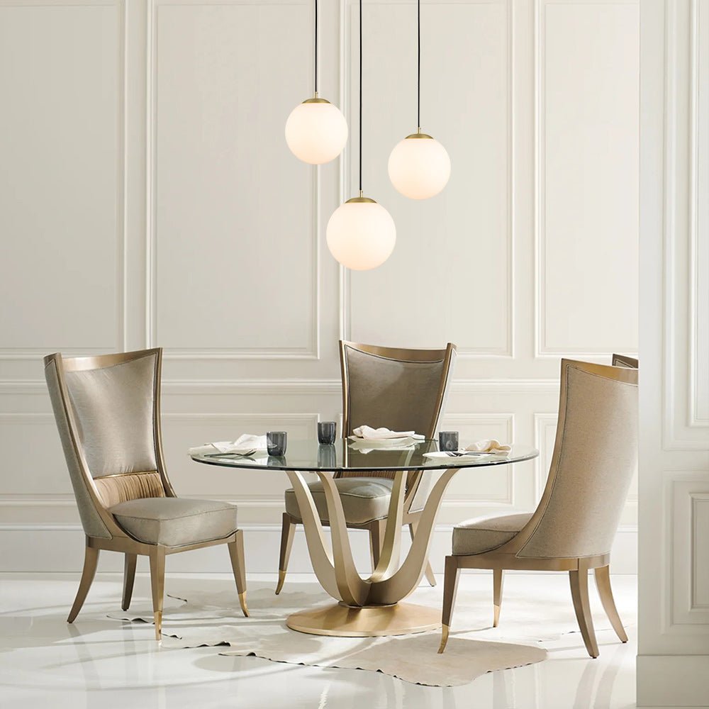 Freyza | Xenuvox Simple Globe Glass Pendant Light – Kitchen Dining Room