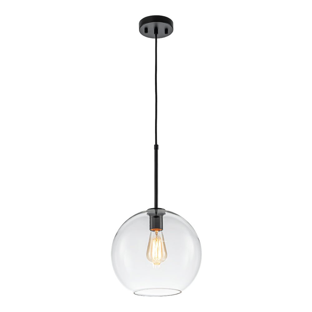 Freyza | Gloriana Simple Mid-Century Glass Pendant Light – Mid-Century Kitchen Dining Room
