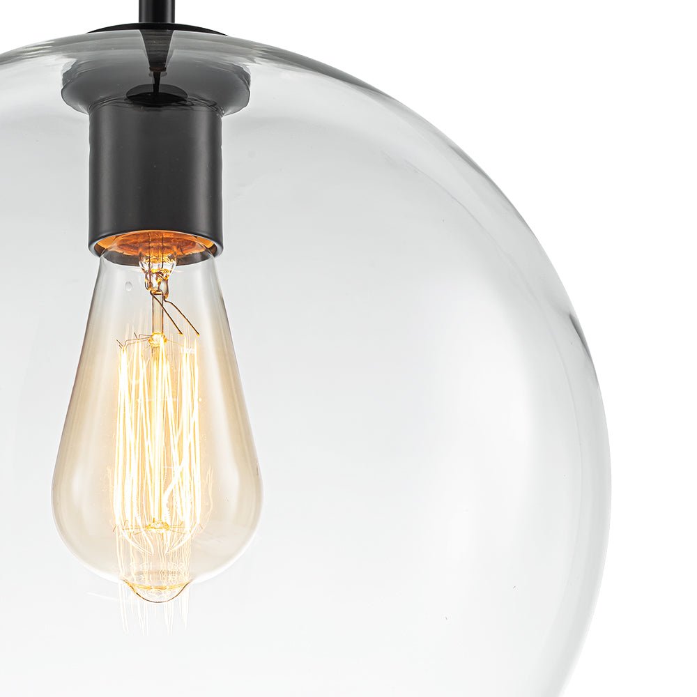 Freyza | Gloriana Simple Mid-Century Glass Pendant Light – Mid-Century Kitchen Dining Room