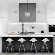 Freyza | Gloriana Simple Mid-Century Glass Pendant Light – Mid-Century Kitchen Dining Room