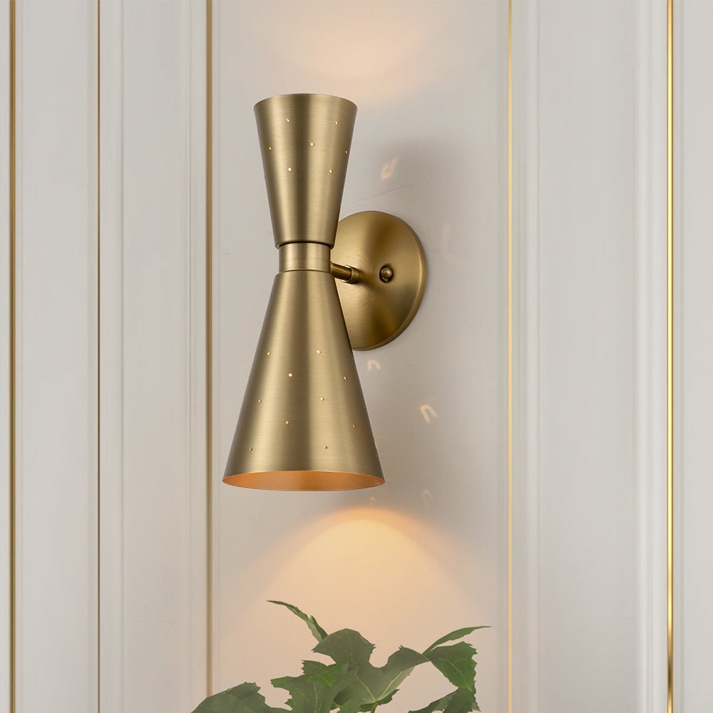 Freyza | Lunero Sanduhr-Wandleuchte aus Glas – Wohnzimmer, Flur