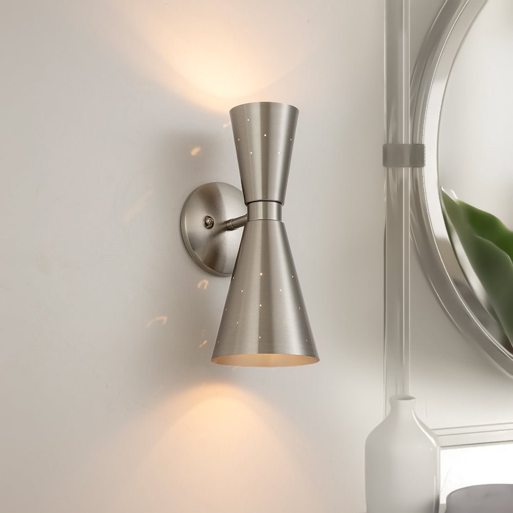 Freyza | Lunero Sanduhr-Wandleuchte aus Glas – Wohnzimmer, Flur