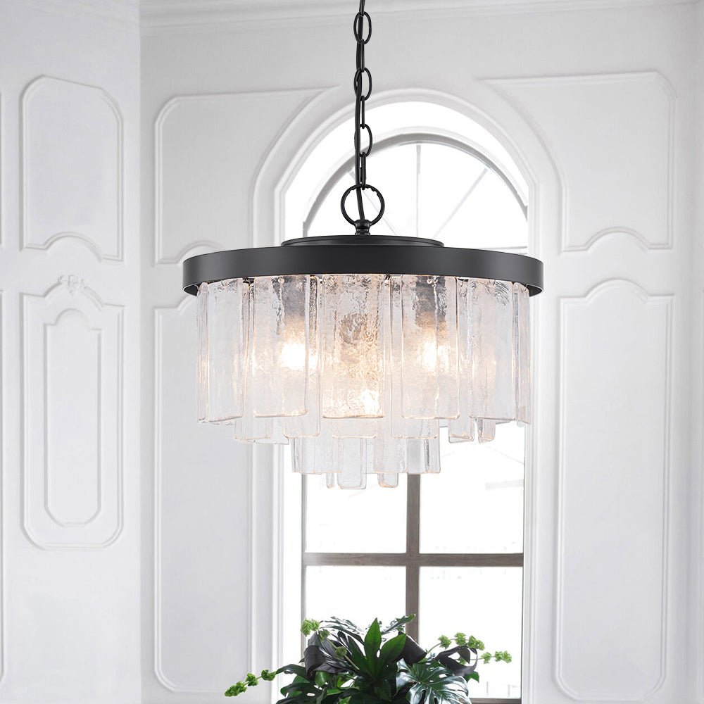 Freyza | Stilla Traditional Glass Glass Ceiling Light – Traditional Bedroom Living Room