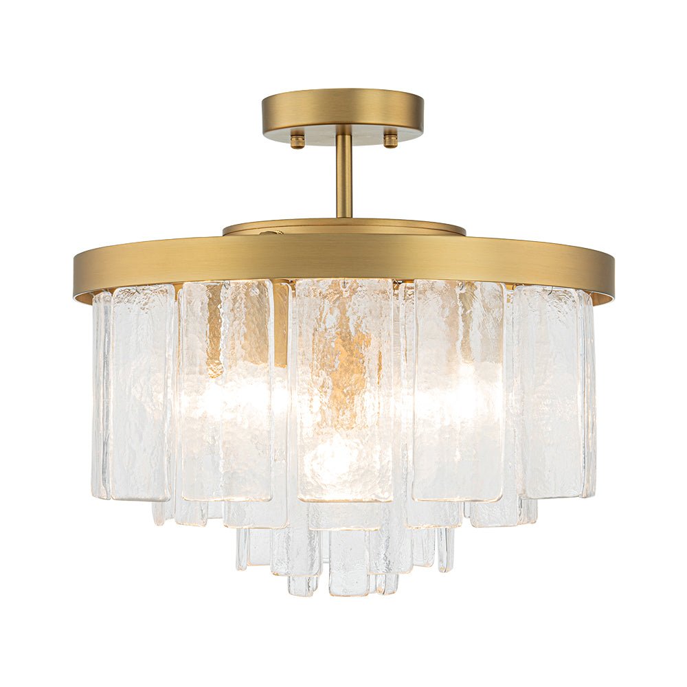 Freyza | Stilla Traditional Glass Glass Ceiling Light – Traditional Bedroom Living Room