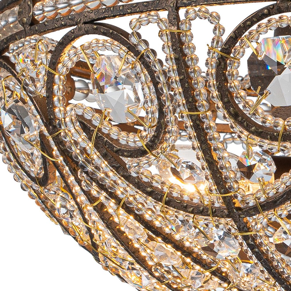 Freyza | Vatnuli Traditional Antique Crystal Antique Ceiling Light – Traditional Bedroom Living Room