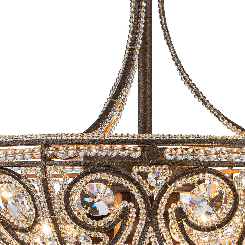 Freyza | Vatnuli Traditional Antique Crystal Antique Ceiling Light – Traditional Bedroom Living Room