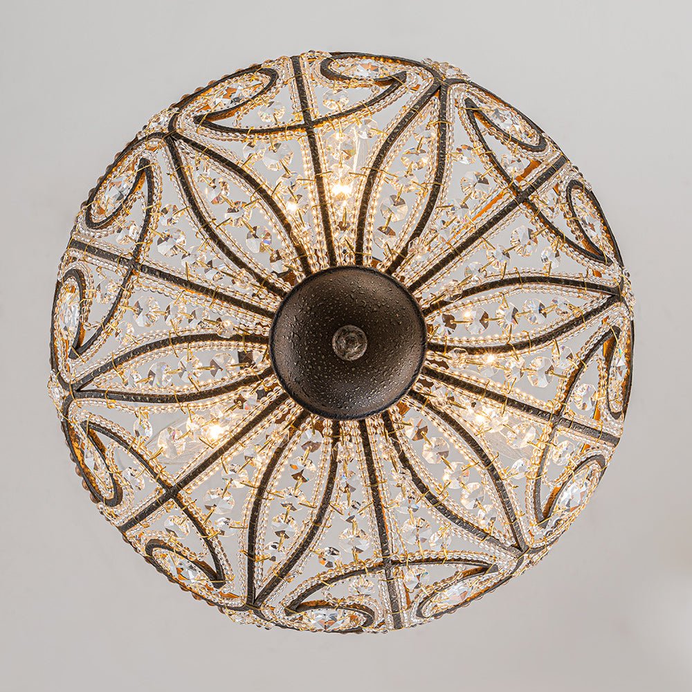 Freyza | Vatnuli Traditional Antique Crystal Antique Ceiling Light – Traditional Bedroom Living Room