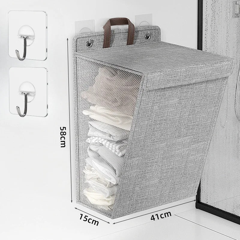 Wallora Foldable Wall-Mounted Laundry Basket