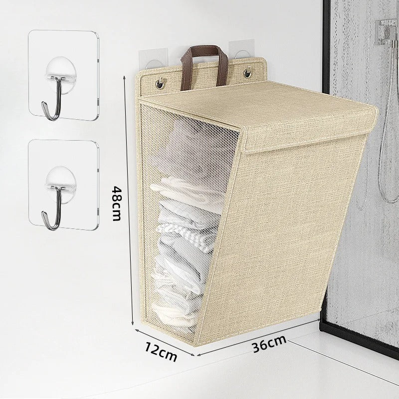Wallora Foldable Wall-Mounted Laundry Basket