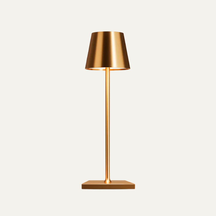 AuroraGlow | Elegant Cordless Gold Table Lamp for Home Décor 1