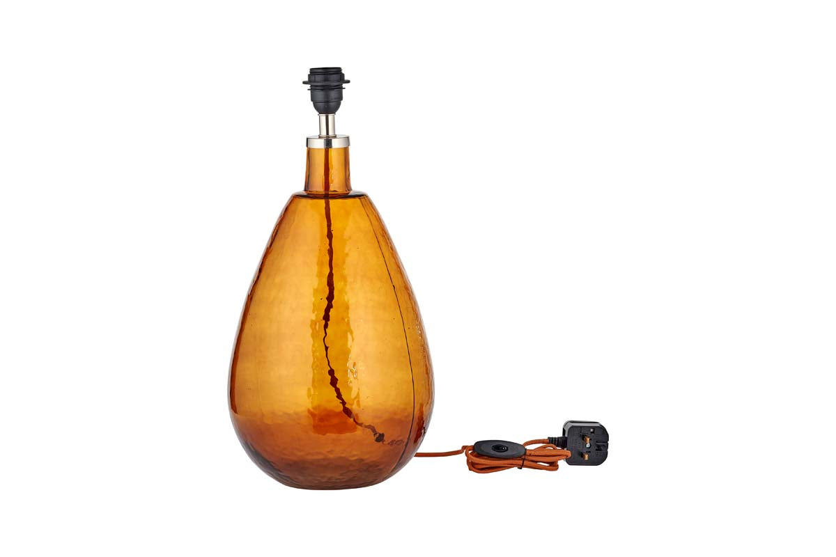 AmberGlow | Elegant Tall Recycled Glass Table Lamp for Living Room 2
