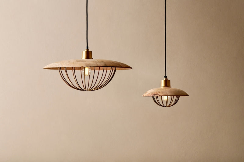 Freyza - Nkuku Chakai Wood & Metal Large Pendant