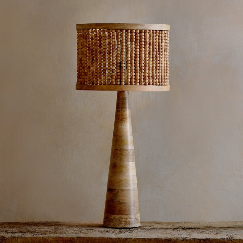 MangoCraft | Elegant Eco-Friendly Mango Wood Table Lamp 2