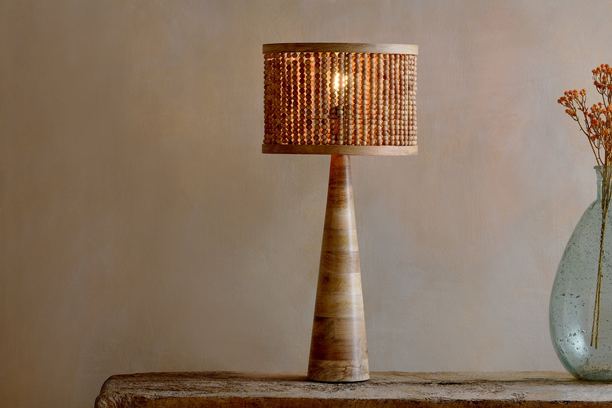 MangoCraft | Elegant Eco-Friendly Mango Wood Table Lamp 3
