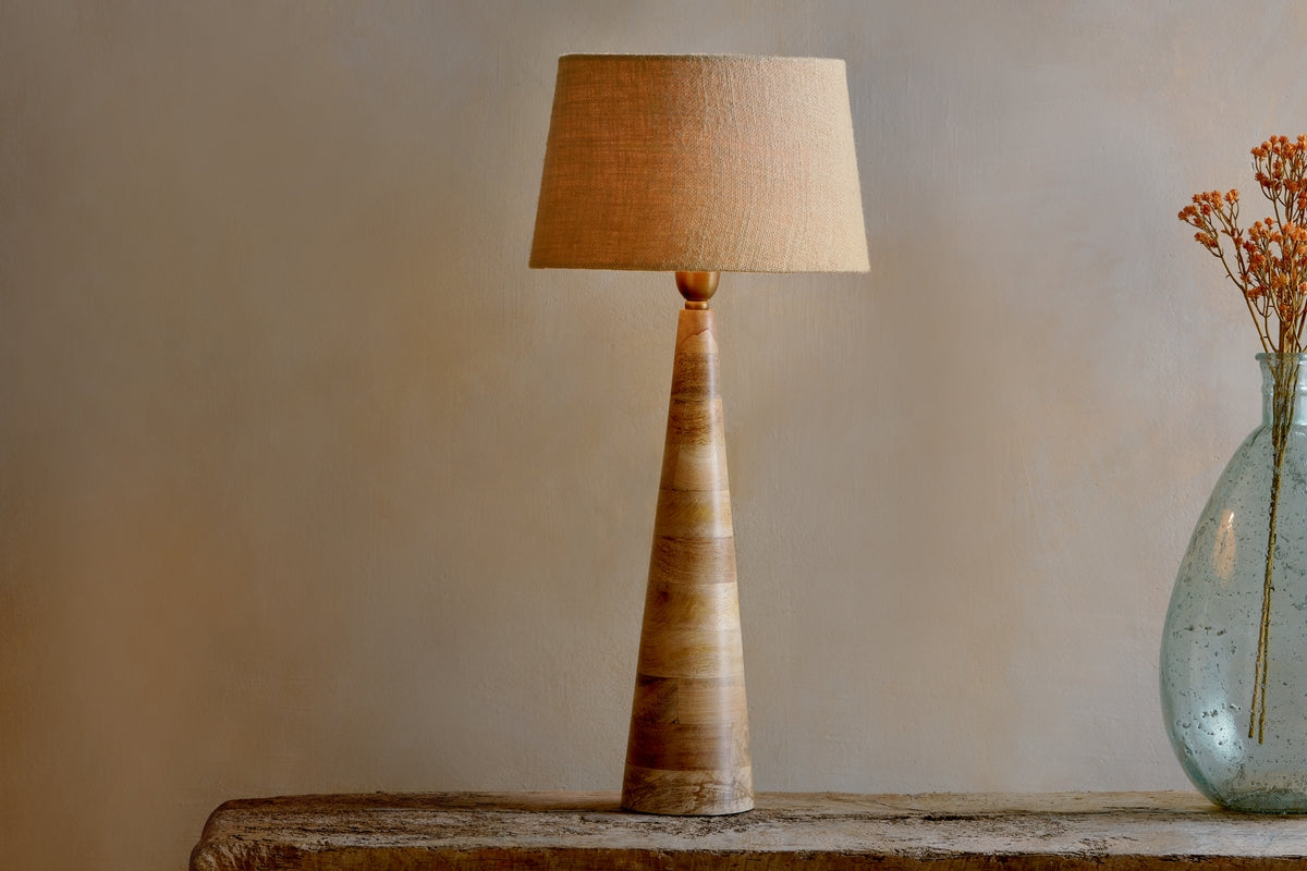 MangoCraft | Elegant Eco-Friendly Mango Wood Table Lamp 1
