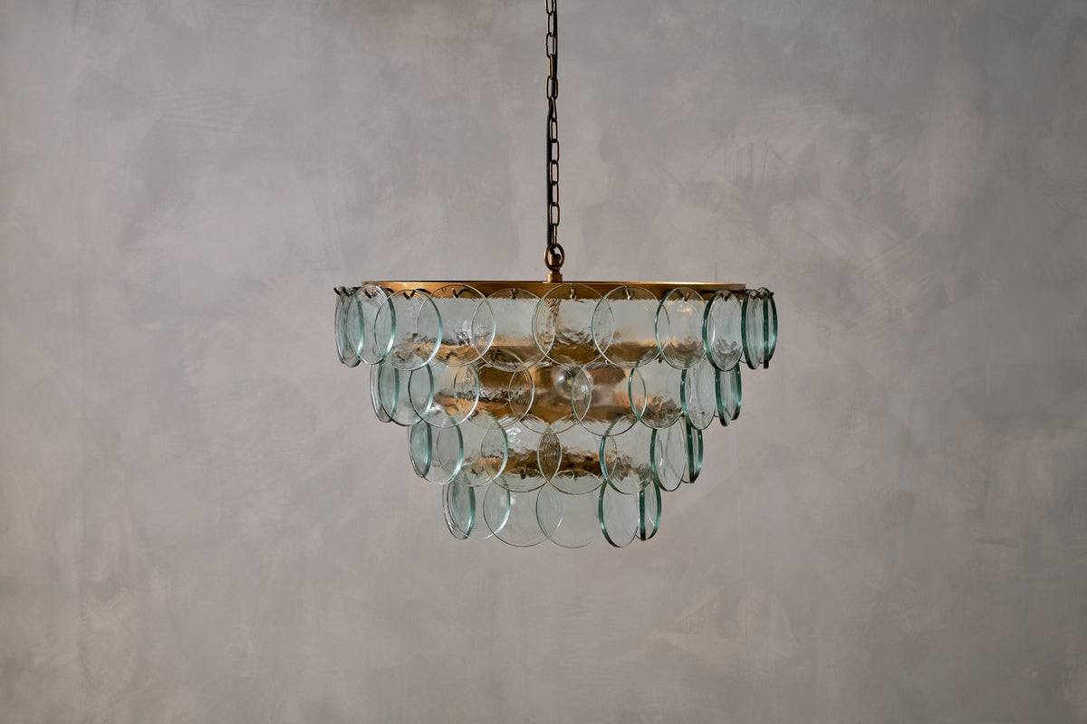 Freyza - Nkuku Kagitha Recycled Glass Statement Chandelier