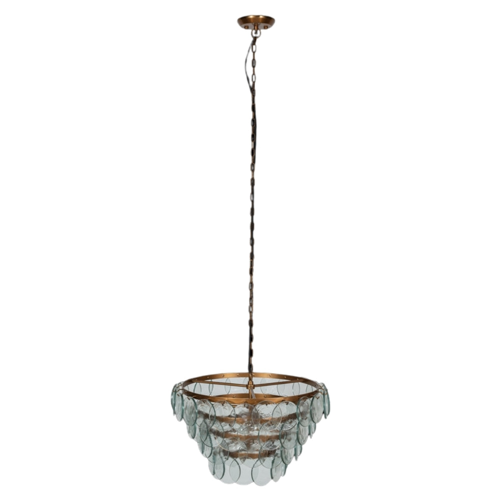 Freyza - Nkuku Kagitha Recycled Glass Statement Chandelier