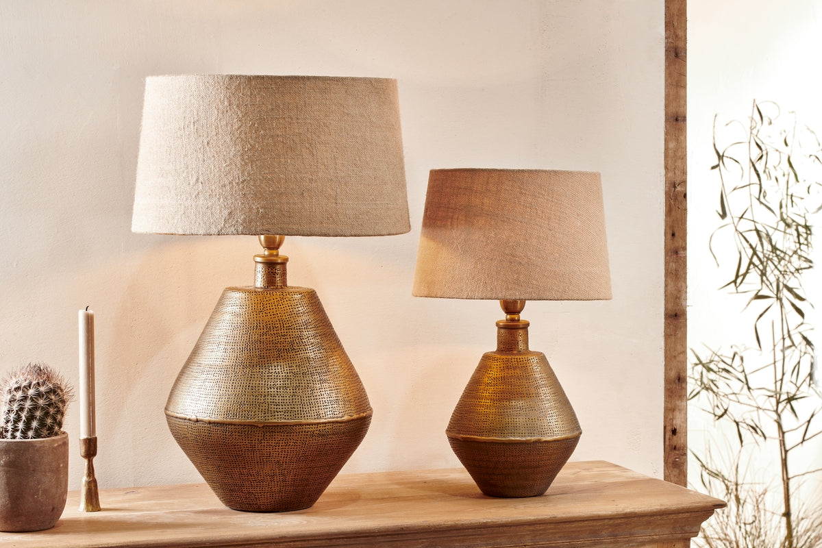 Nalgonda | Elegant Antique Brass Small Table Lamp for Cozy Spaces 3