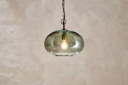 Freyza - Nkuku Otoro Recycled Green Glass Pendant Small Round