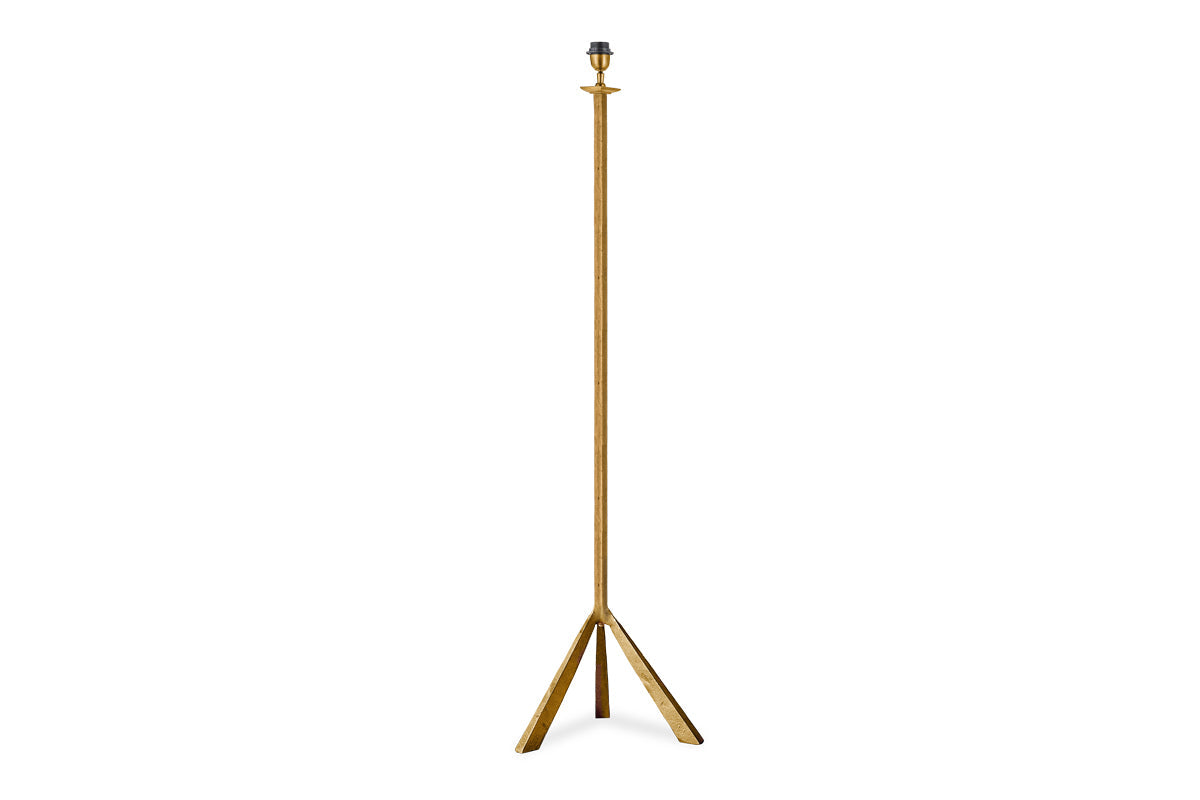 Freyza - Nkuku Sahhil Metal Tripod Floor Lamp Antique Brass
