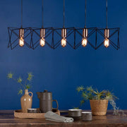 IndustrialElegance | Stylish Adjustable 5-Light Ceiling Bar Fixture 1