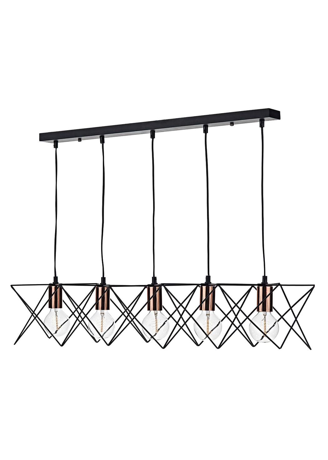 IndustrialElegance | Stylish Adjustable 5-Light Ceiling Bar Fixture 2