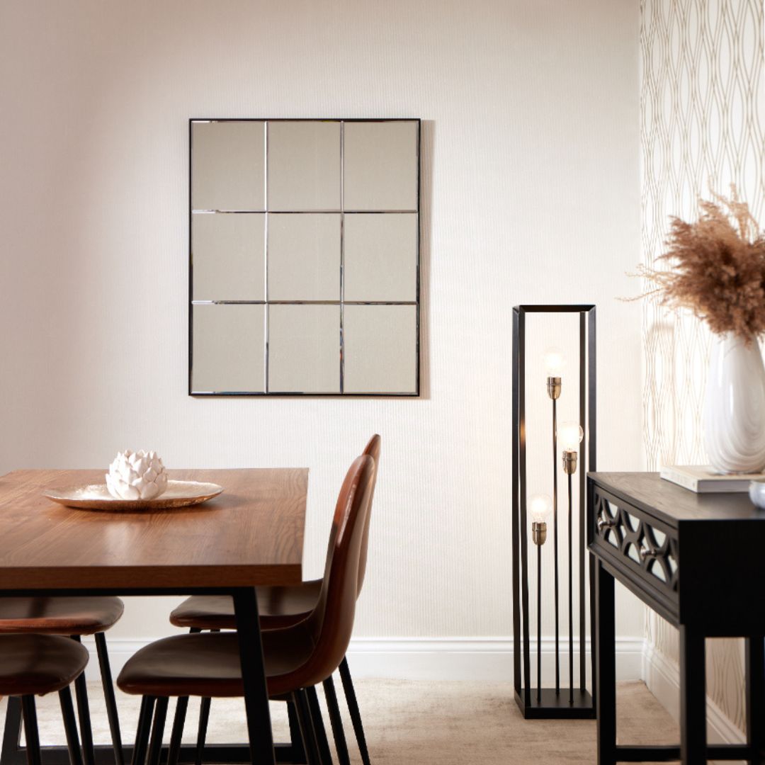 Freyza - Matt Black Floor Lamp | Modern Industrial Adjustable Standing Light | Minimalist Metal Lamp for Living Room & Home Office
