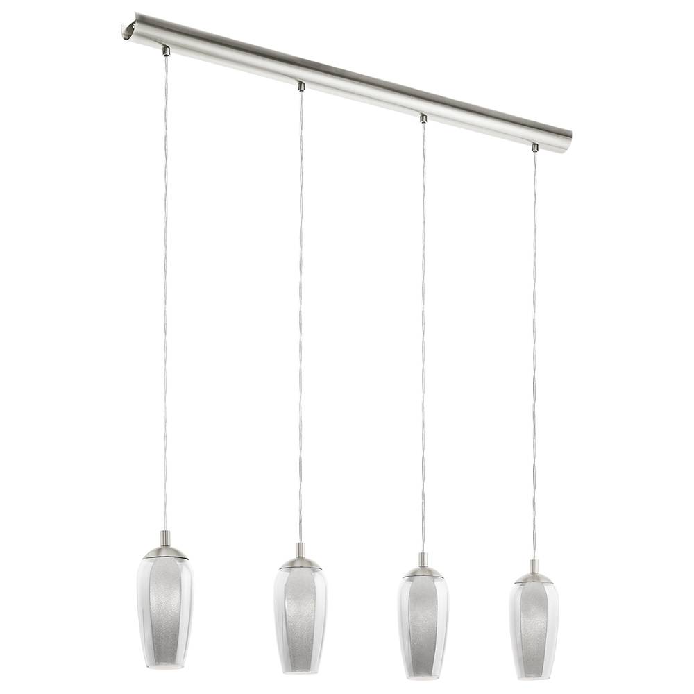 Luminara | Stylish Modern 4-Light Satin Nickel Ceiling Light Fixture 2