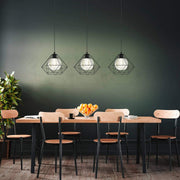 Nocturne | Stylish Modern Black 3-Light Ceiling Pendant Bar 1