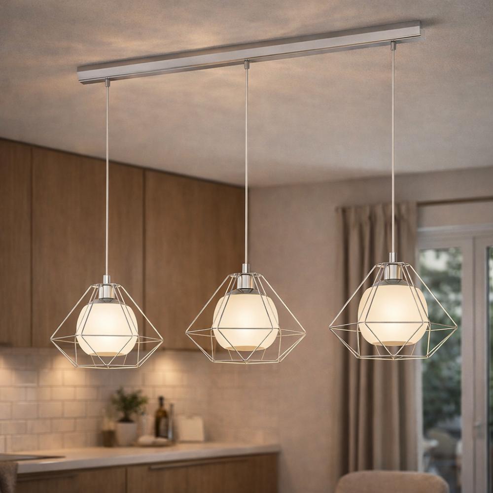Luminara | Sleek Modern Glass Ceiling Pendant Light Fixture for Dining Island 1