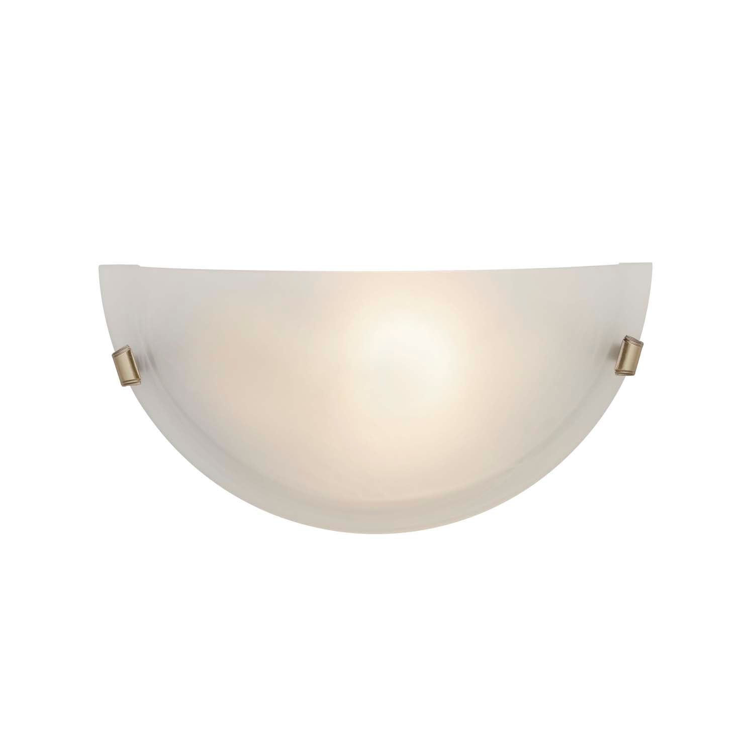 BrassElegance | Elegant Antique Brass Wall Sconce Light with Frosted Shade 2