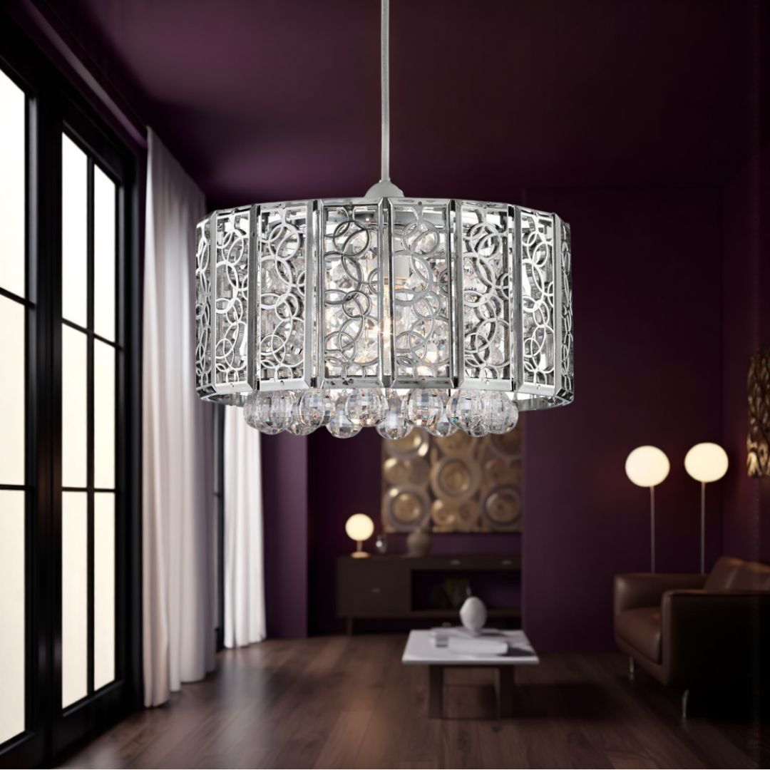 Freyza - Suki Pendant Light Shade Chrome