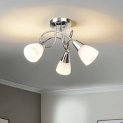 Freyza - Bronx Semi-Flush Ceiling Light Polished Chrome