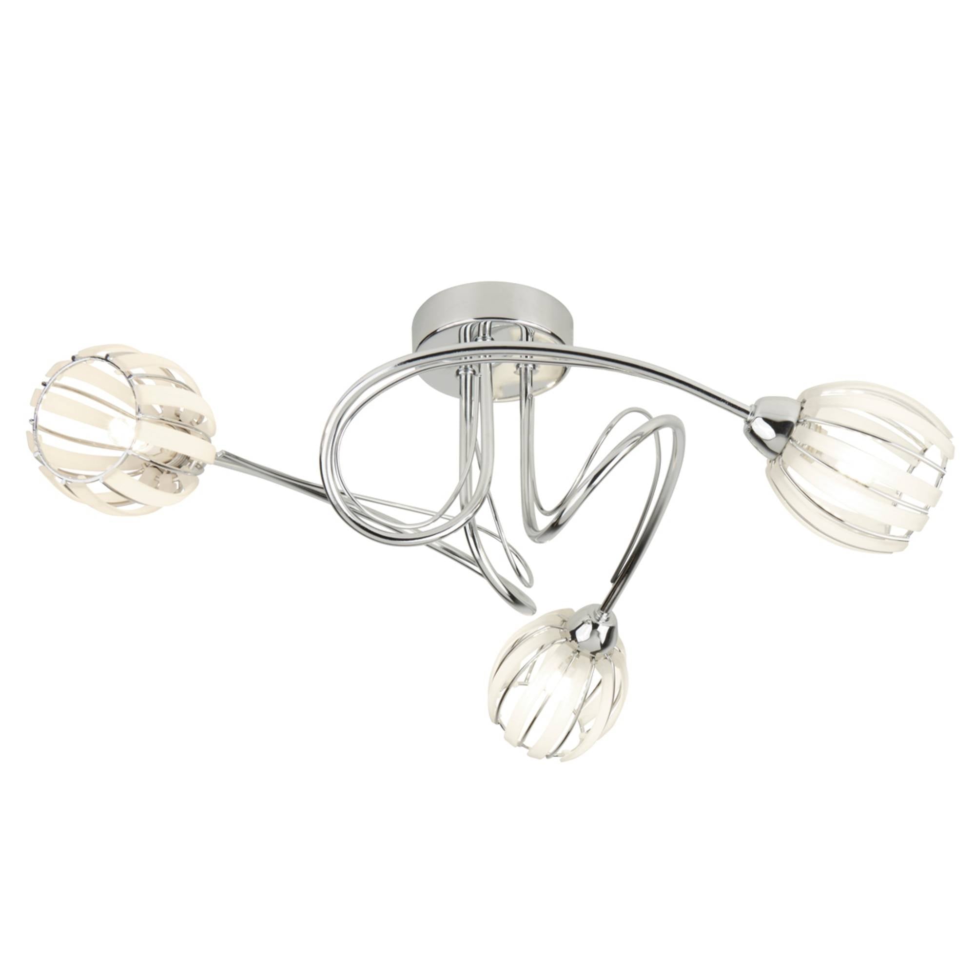 Freyza - Isha 3 Light Semi Flush Ceiling Light