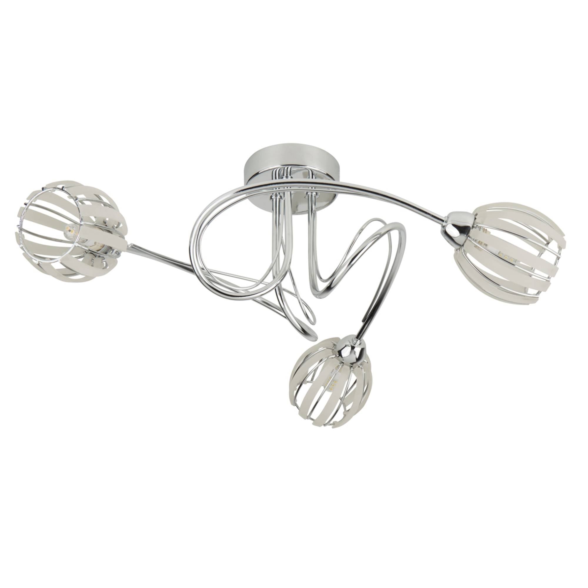 Freyza - Isha 3 Light Semi Flush Ceiling Light