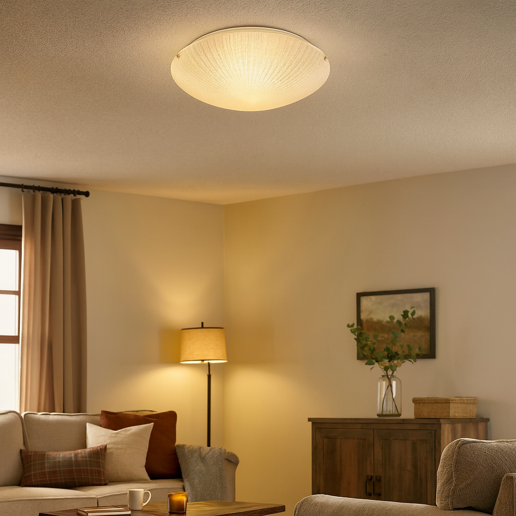 Freyza - Moretz Large 3 Light Flush Ceiling Light