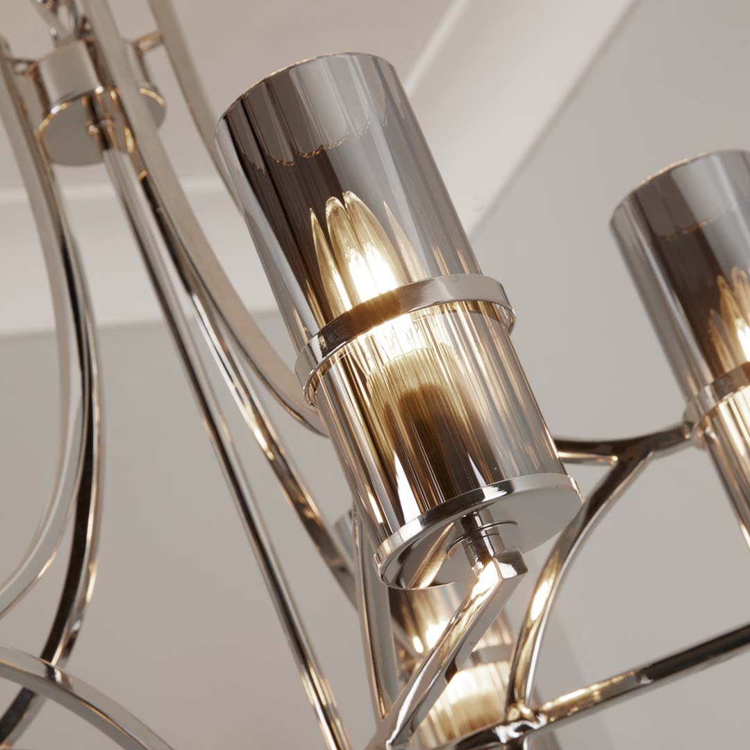 Freyza - Davina 5 Light Chrome Pendant Chandelier