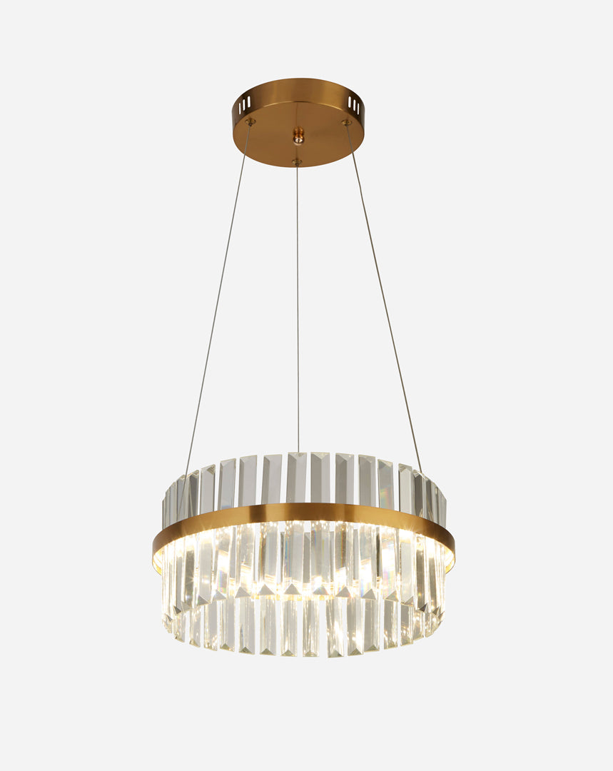Freyza - Camburn Brushed Gold Halo LED Pendant Ceiling Light
