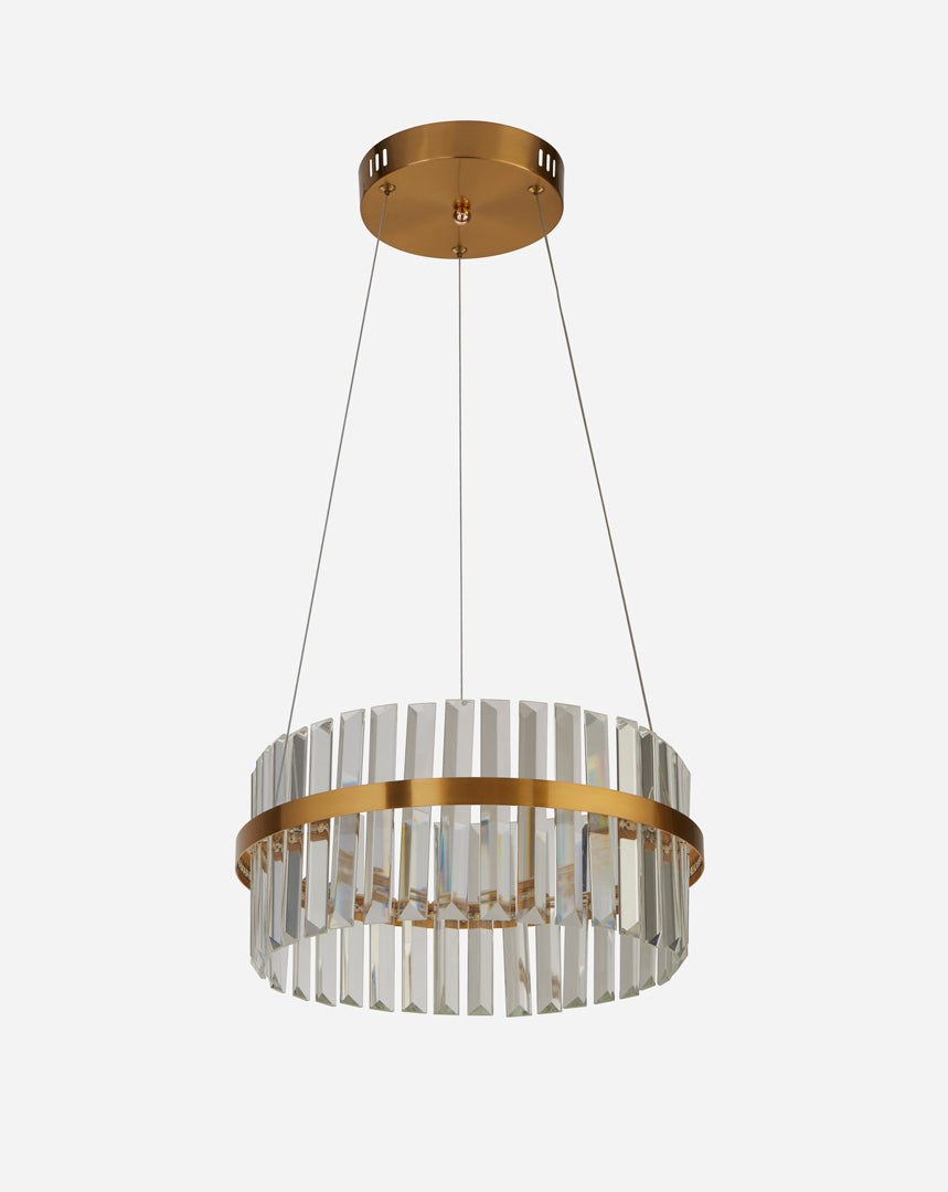 Freyza - Camburn Brushed Gold Halo LED Pendant Ceiling Light