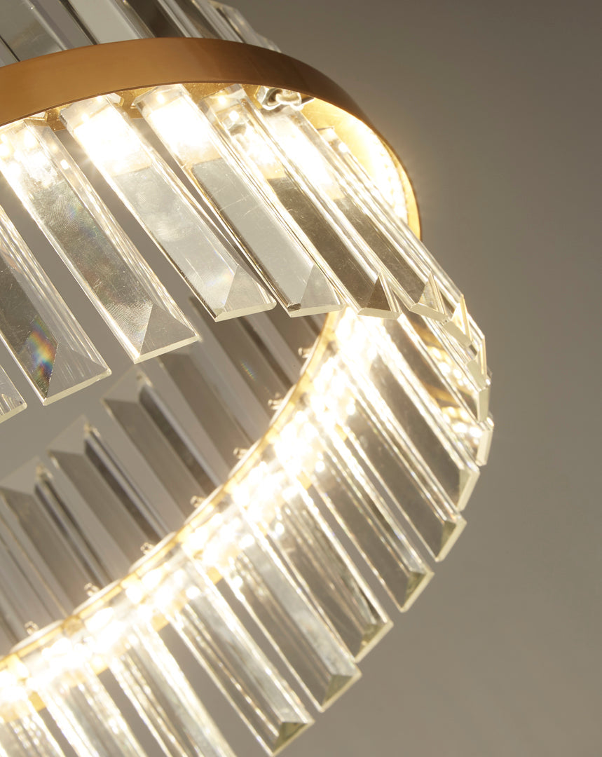 Freyza - Camburn Brushed Gold Halo LED Pendant Ceiling Light