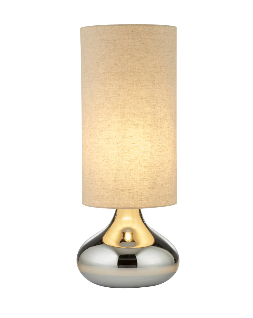 Celestria | Stylish Elegant Smoky Glass Table Lamp 2