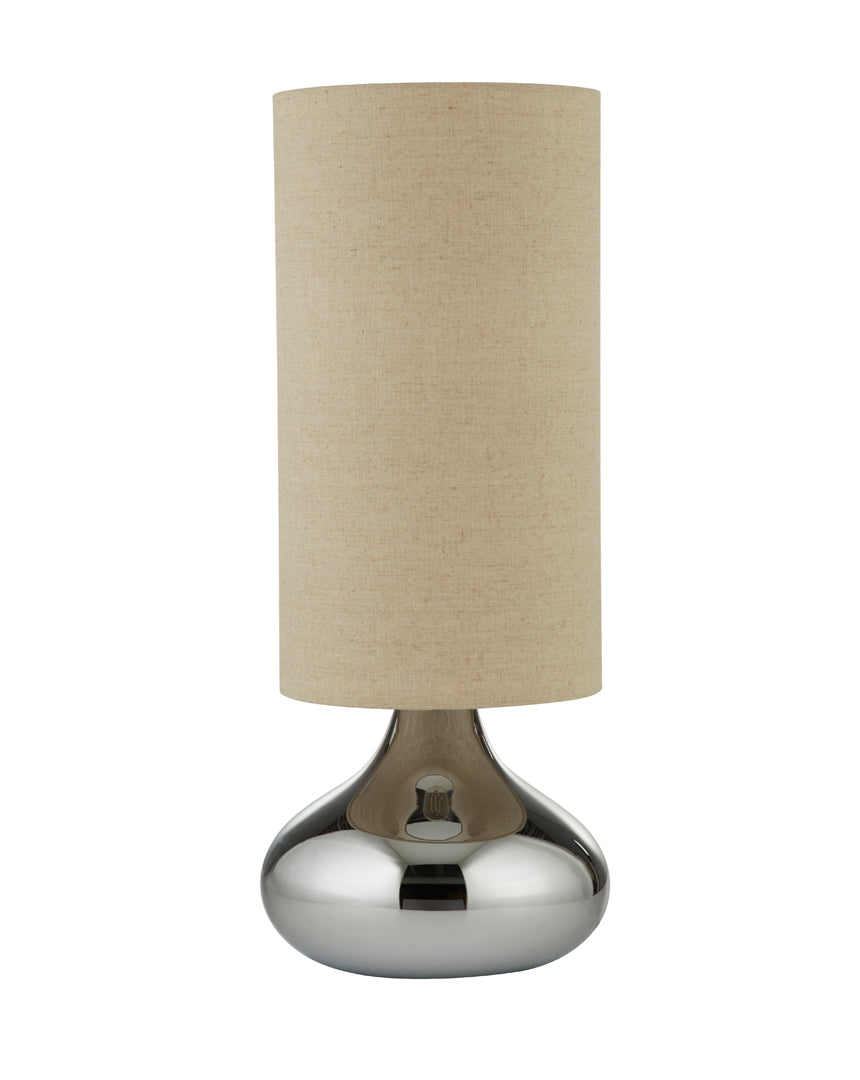 Celestria | Stylish Elegant Smoky Glass Table Lamp 3