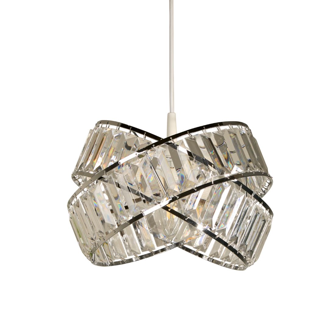 Freyza - Glencoe Clear Chrome Ceiling Pendant Shade