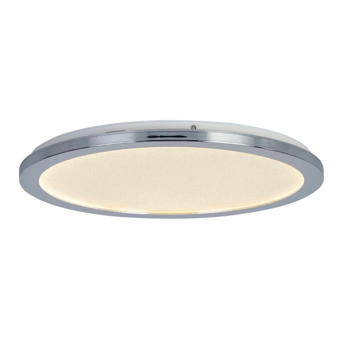 Luminara | Elegant Polished Chrome Crystal LED Ceiling Light 4