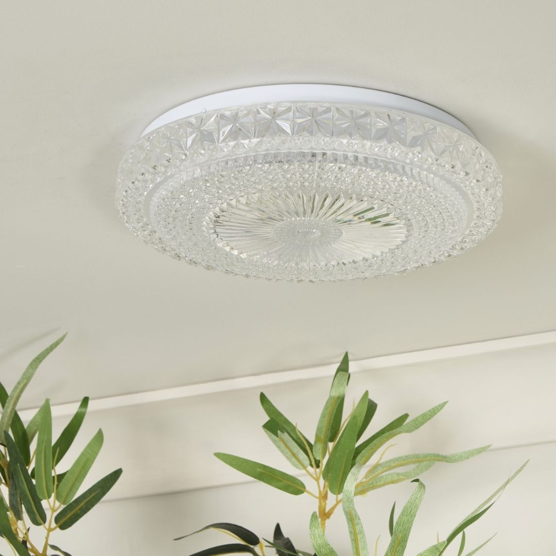 Freyza - Adler Small Acrylic LED Flush Ceiling Light
