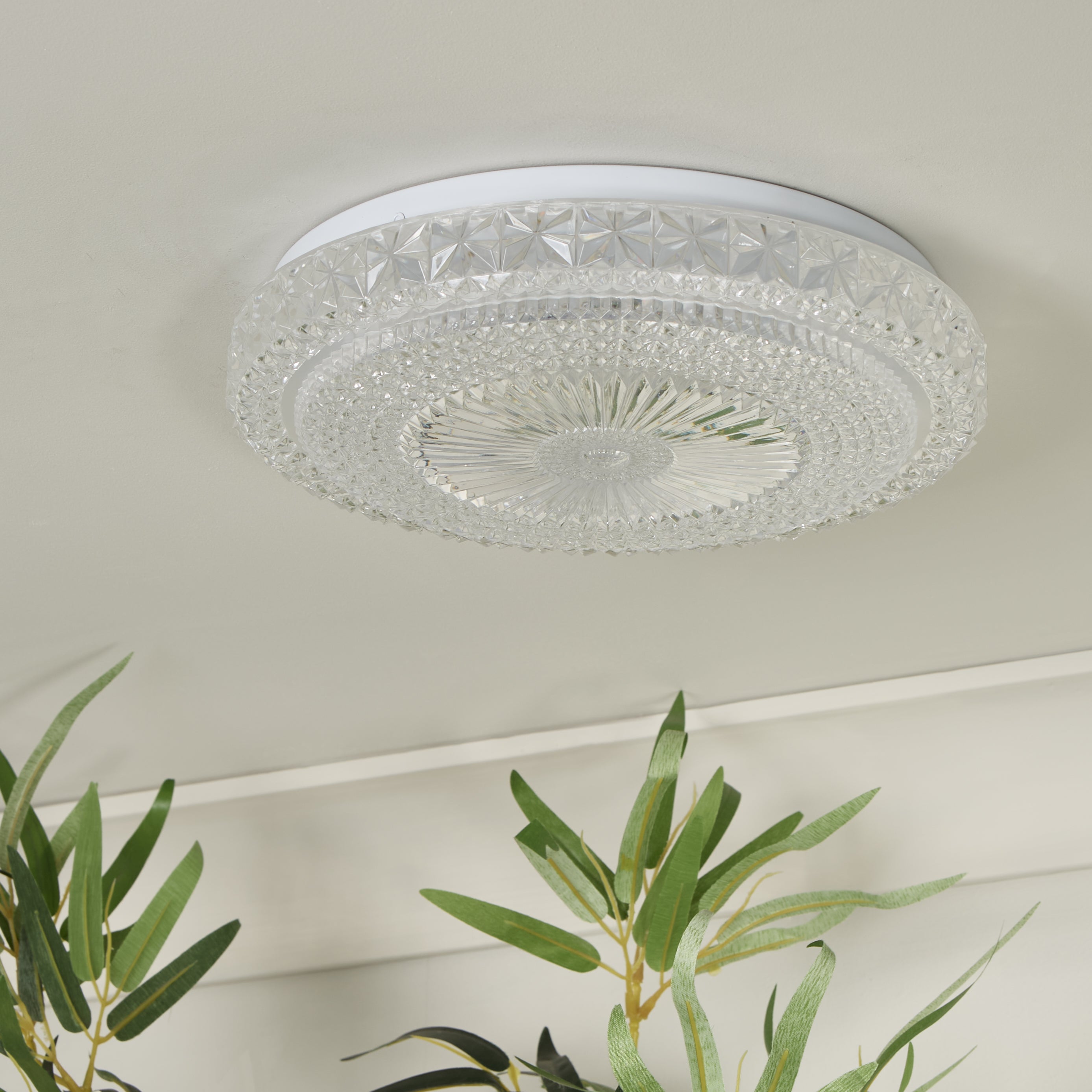 Freyza - Adler Large Acrylic LED Flush Ceiling Light