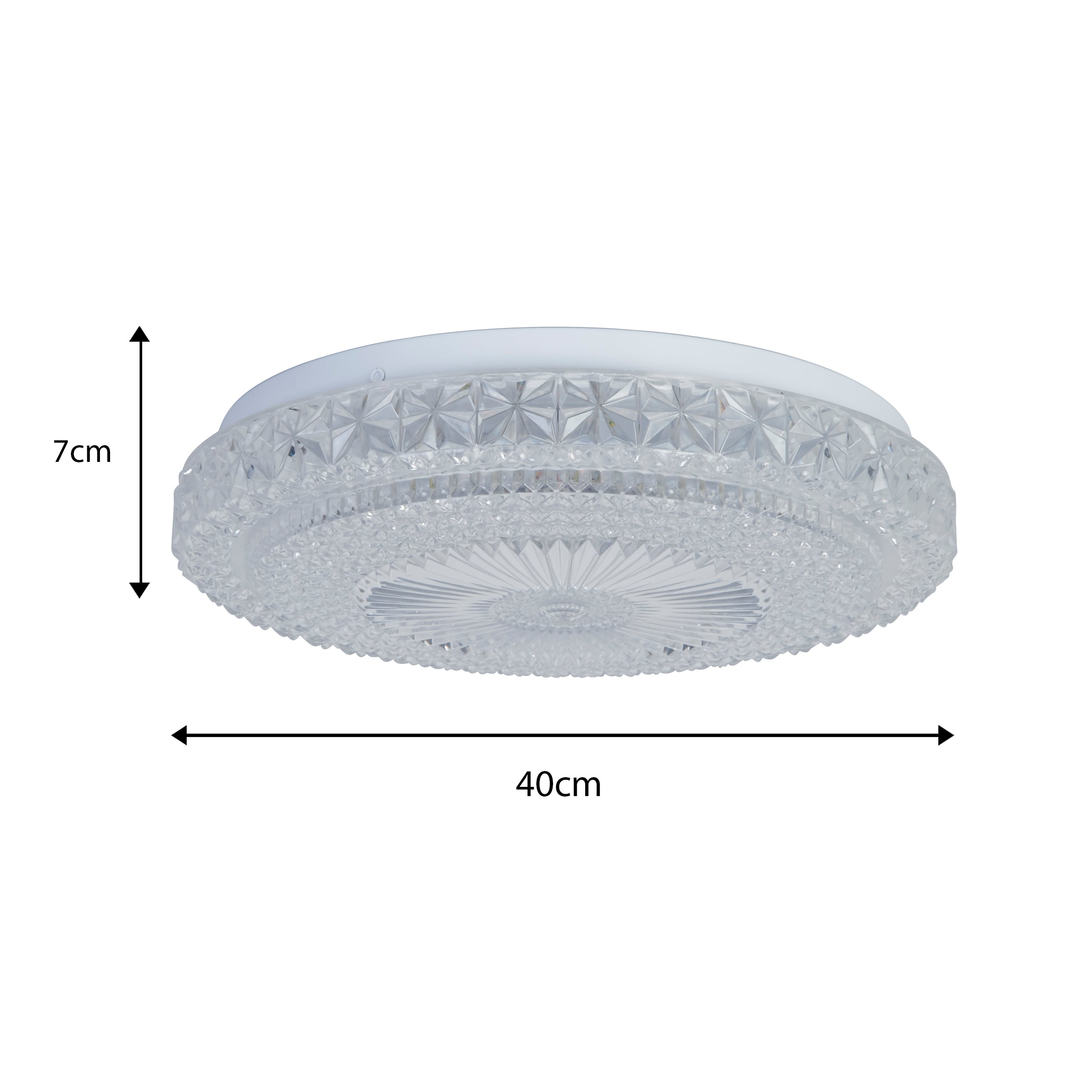 Freyza - Adler Large Acrylic LED Flush Ceiling Light