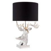 Freyza - Table Lamp | Modern Textured Ceramic Base with Fabric Drum Shade | Stylish Interior Lighting for Living Room & Bedroom
