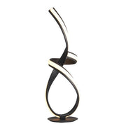 Freyza -  Matte Black LED Table Lamp | Ultra Modern Integrated LED Desk Lamp | Warm White Lighting for Living Room & Bedroom